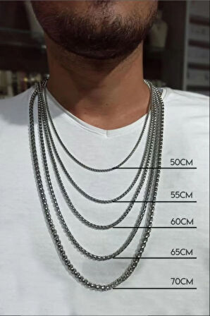 Erkek Çelik Kolye - Polo Erkek Çelik Kolye Zincir