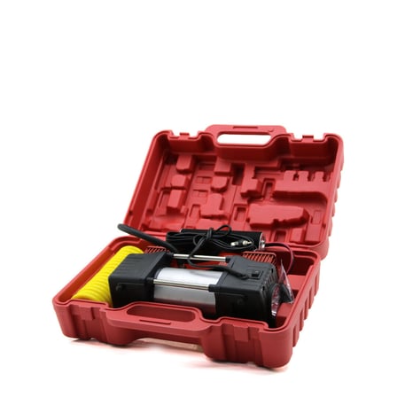 ÇİFT SİLİNDİR OTO - ARAÇ HAVA KOMPRESÖRÜ DC/12V - 23Amp - 150PSI FENERLİ BAR GÖSTERGELİ (2)