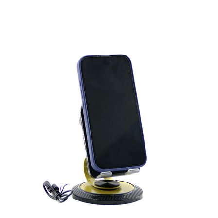 MOBILE PHONE 2IN1 BT SPEAKER HOPARLÖR = 5W ŞARJLI - MASA ÜSTÜ TELEFON TUTACAK = 360° DÖNEN STAND - O