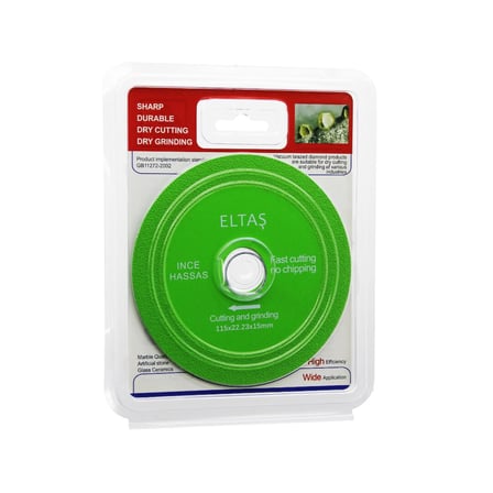 CAM KESME  YEŞİL HASSAS KESİCİ DİSK - TAŞLAMA  115X22X23X15MM (2)