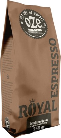 Ozeline Kahve Royal ve Roasters Espresso Kahve Seti 2'li 250G Öğütülmüş