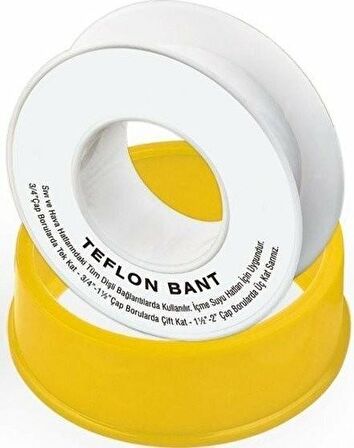 12mm Teflon Bant 10 Adet