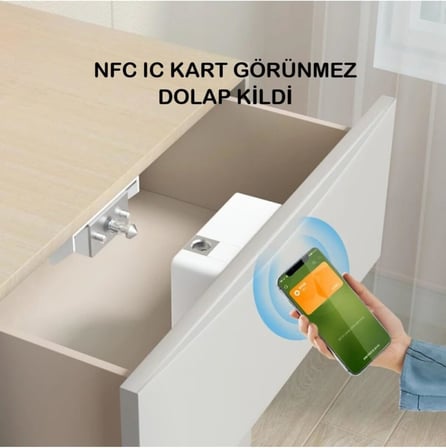 Elektronik Akıllı Anahtarsız Çekmece -Dolap Kilidi Gizli Çekmece Kilidi ve Manyetik Güvenlik Çözümü