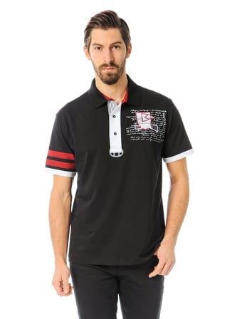 T8507 DEWBERRY T-SHIRT-SİYAH