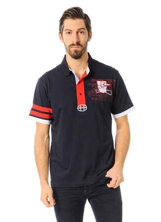 T8507 DEWBERRY T-SHIRT-LACİVERT