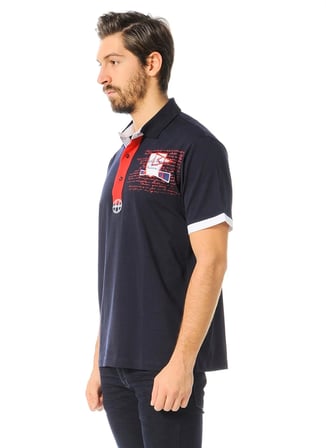 T8507 DEWBERRY T-SHIRT-LACİVERT