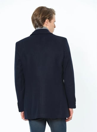 PLT8206 DEWBERRY ERKEK PALTO-LACİVERT