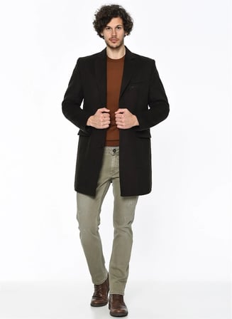 PLT8204 DEWBERRY PALTO-DESENLİ KAHVE