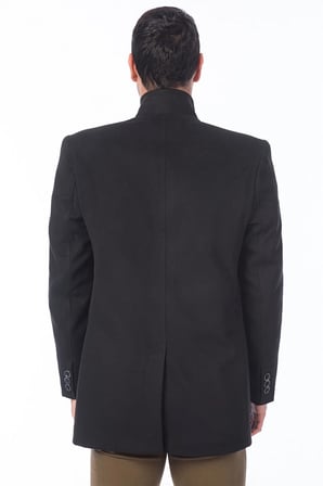 PLT8306 DEWBERRY ERKEK PALTO-SİYAH