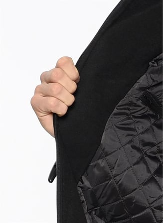 PLT8310 DEWBERRY ERKEK PALTO-SİYAH