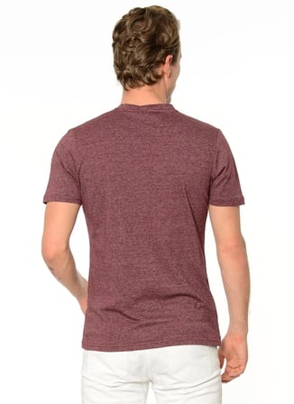 T8540 DEWBERRY T-SHIRT-BORDO
