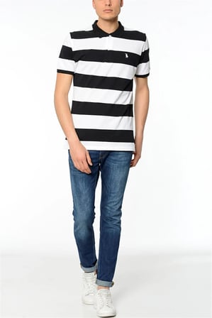 T8544 DEWBERRY T-SHIRT-SİYAH