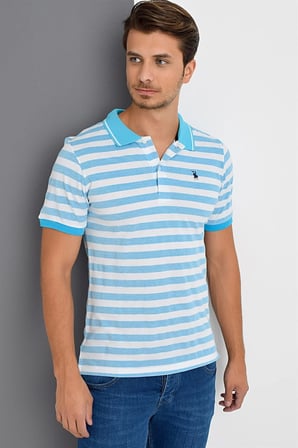 T8545 DEWBERRY T-SHIRT-MAVİ