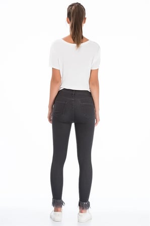 Z6336 DEWBERRY BAYAN JEAN PANTOLON-FÜME