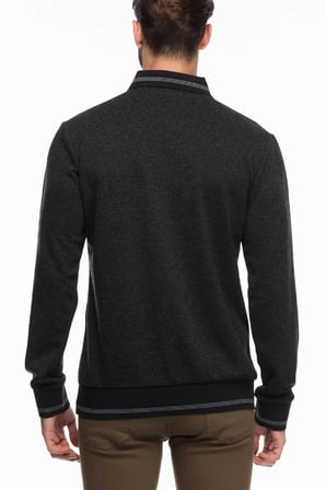 1016 DEWBERRY ERKEK SWEATSHIRT-SİYAH