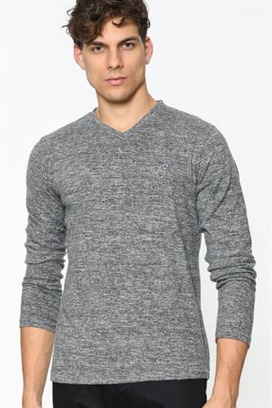 1019 DEWBERRY ERKEK SWEATSHIRT-ANTRASİT