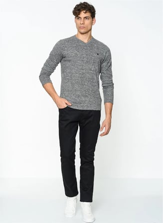 1019 DEWBERRY ERKEK SWEATSHIRT-ANTRASİT