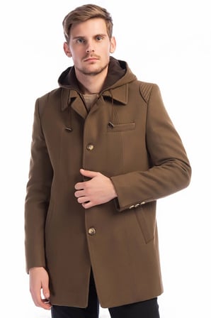 PLT8335 DEWBERRY ERKEK PALTO-CAMEL