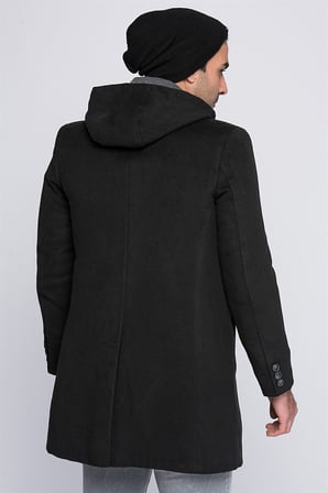 PLT8339 DEWBERRY PALTO-SİYAH