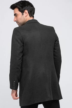 PLT8343 DEWBERRY ERKEK PALTO-ANTRASİT