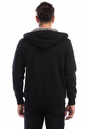 1033 DEWBERRY ERKEK SWEATSHIRT-SİYAH