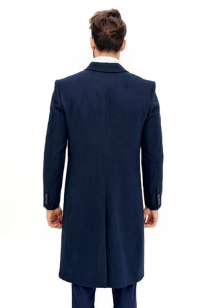 PLT8363 DEWBERRY ERKEK PALTO-LACİVERT