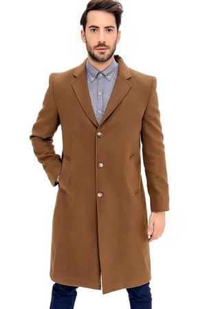 PLT8363 DEWBERRY ERKEK PALTO-CAMEL