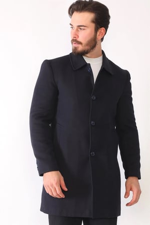 PLT8364 DEWBERRY ERKEK PALTO-LACİVERT