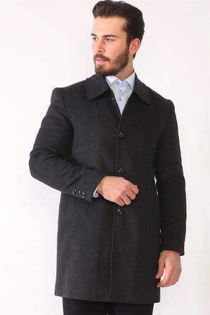 PLT8364 DEWBERRY ERKEK PALTO-ANTRASİT