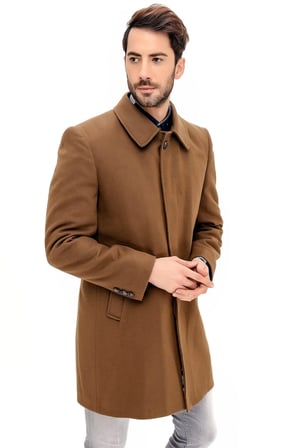 PLT8365 DEWBERRY ERKEK PALTO-CAMEL
