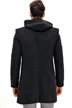 PLT8366 DEWBERRY ERKEK PALTO-ANTRASİT
