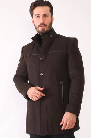 PLT8377 DEWBERRY ERKEK PALTO-KAHVE