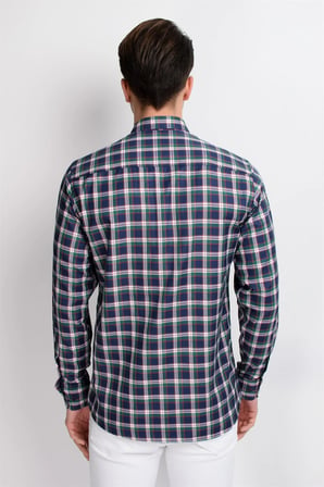 Dewberry Erkek Gömlek Lacivert-Yeşil G651 | Jean, Chino ve Kumaş Pantolon Kombinleri, Ceket ve Blazer Altına Smart Casual Stil, İşten Hafta Sonuna Şehir Gardırobu, Arkadaş Buluşmaları ve Akşam Yemeği, Loafer veya Sneaker ile Kombinleme, Ofis Stili