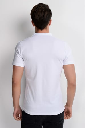 T8560 DEWBERRY T-SHIRT-BEYAZ