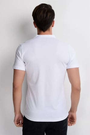 T8560 DEWBERRY T-SHIRT-BEYAZ