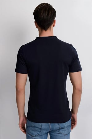 T8560 DEWBERRY T-SHIRT-LACİVERT