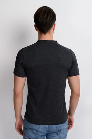 T8560 DEWBERRY T-SHIRT-ANTRASİT