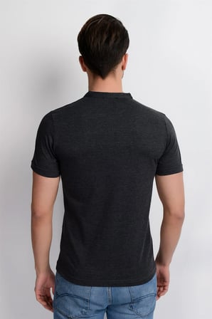 T8560 DEWBERRY T-SHIRT-ANTRASİT