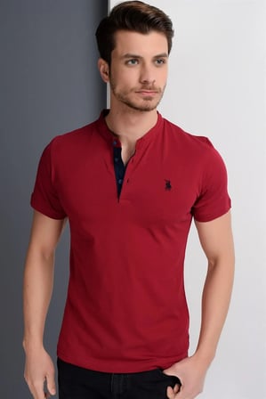 T8560 DEWBERRY T-SHIRT-BORDO
