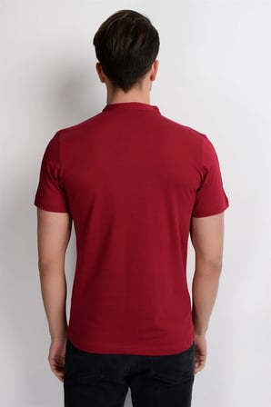 T8560 DEWBERRY T-SHIRT-BORDO