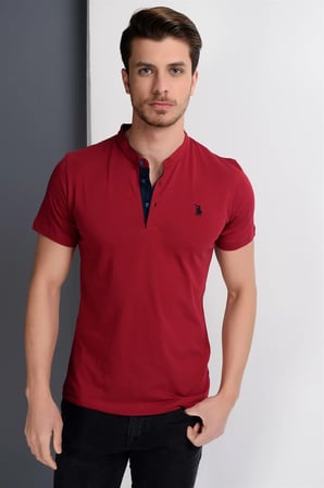 T8560 DEWBERRY T-SHIRT-BORDO