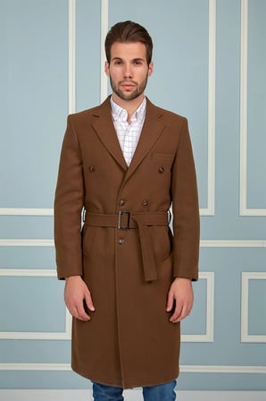 PLT8382 DEWBERRY ERKEK PALTO-CAMEL
