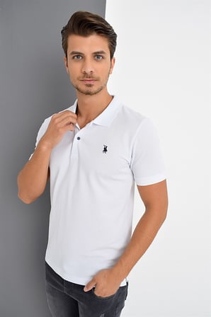 T8561 DEWBERRY ERKEK TSHIRT-BEYAZ