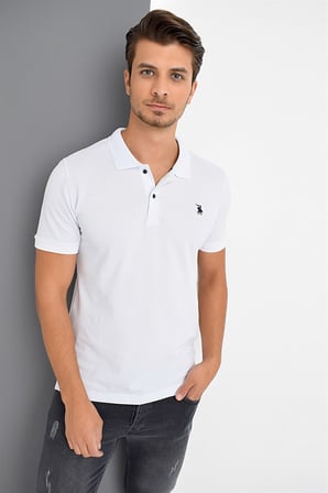 T8561 DEWBERRY ERKEK TSHIRT-BEYAZ