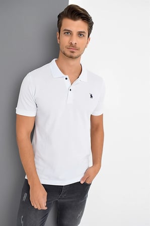 T8561 DEWBERRY ERKEK TSHIRT-BEYAZ