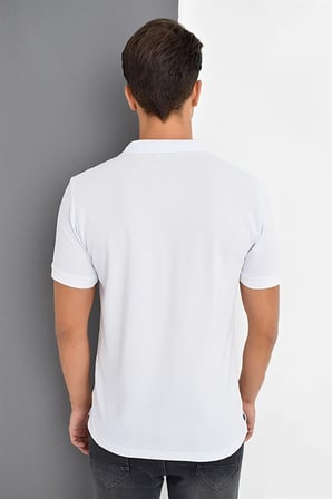 T8561 DEWBERRY ERKEK TSHIRT-BEYAZ
