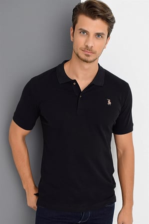 T8561 DEWBERRY ERKEK TSHIRT-SİYAH