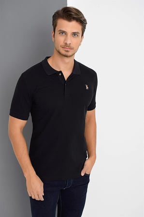 T8561 DEWBERRY ERKEK TSHIRT-SİYAH