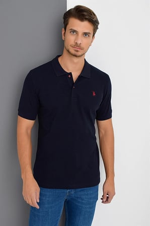 T8561 DEWBERRY ERKEK TSHIRT-LACİVERT
