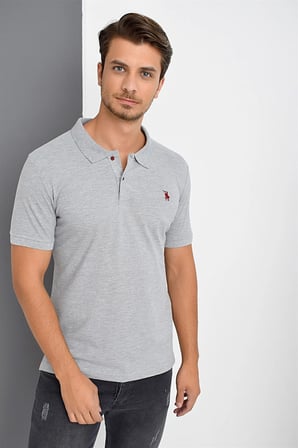 T8561 DEWBERRY ERKEK TSHIRT-GRİ